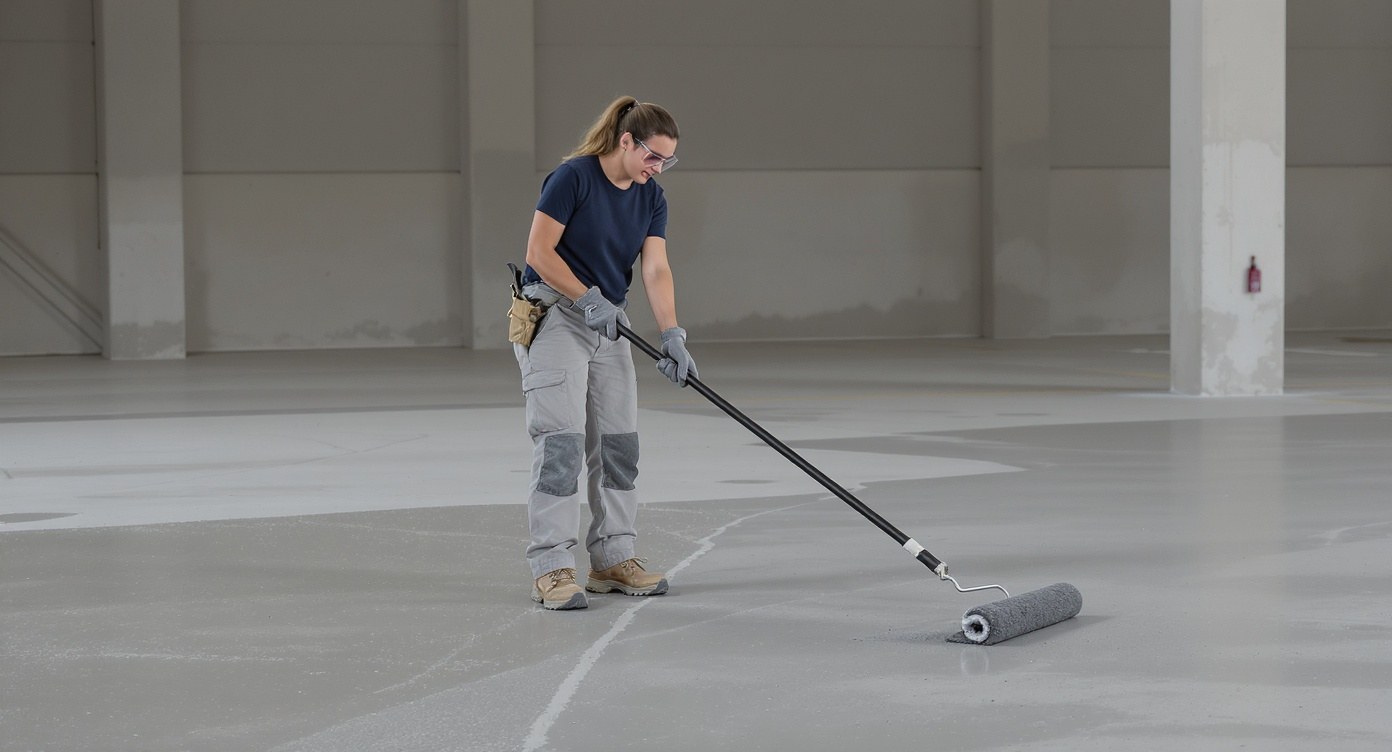 Commercial showroom floor installation